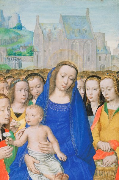 Vergine e Bambino con sante donne da Gerard David